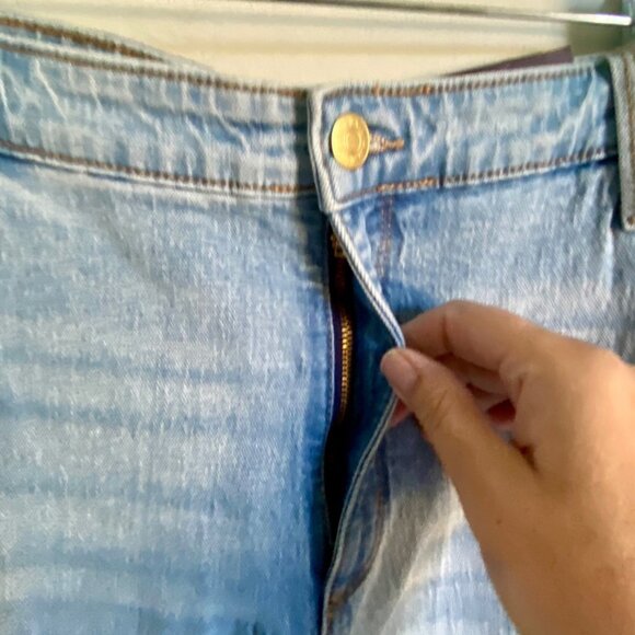 Ava & Viv High Rise Straight Medium Wash Stretch Jeans 22W NEW - Picture 7 of 11